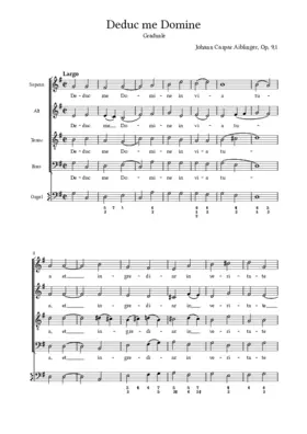 Deduc me Domine, Op. 9, No. 1