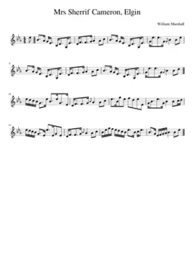 Mrs Sherrif Cameron Elgin