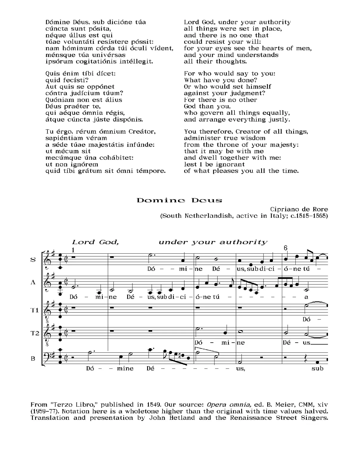 Domine Deus - Page 1
