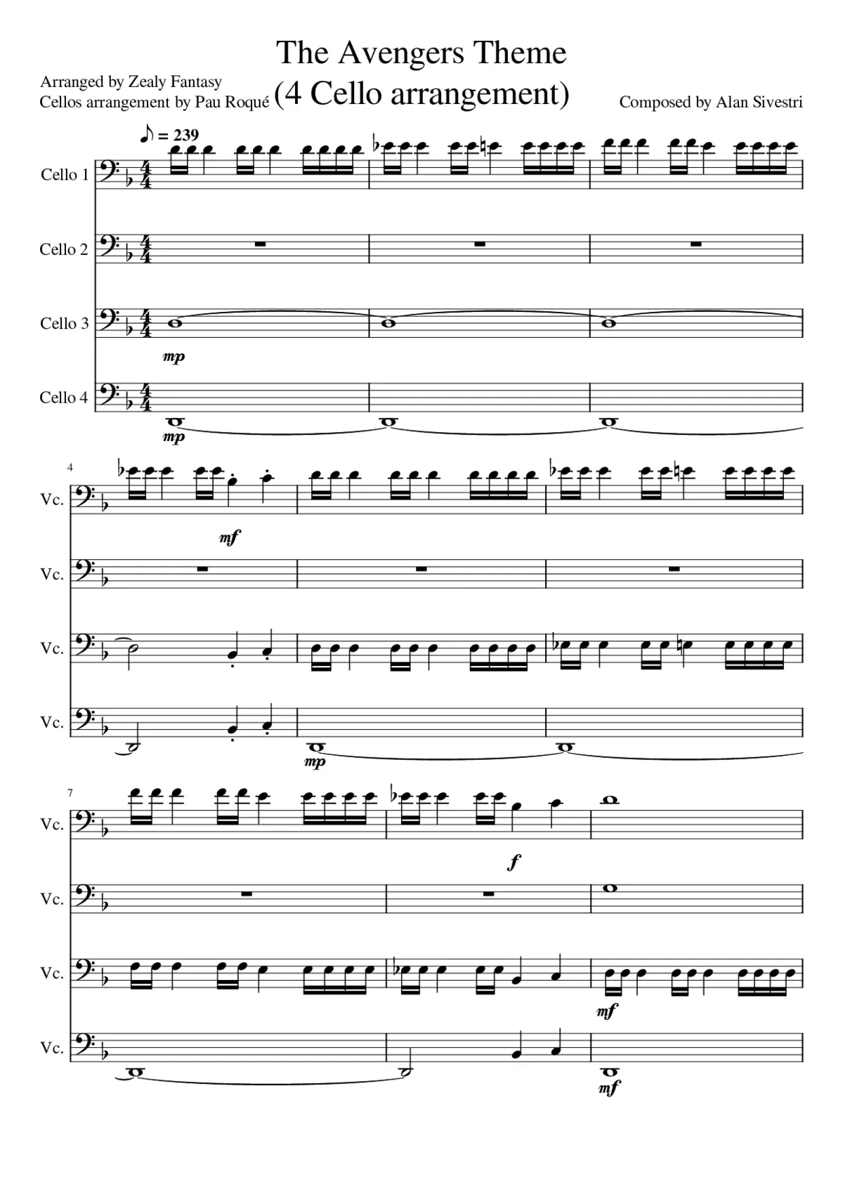 The Avengers Main Theme - Page 1