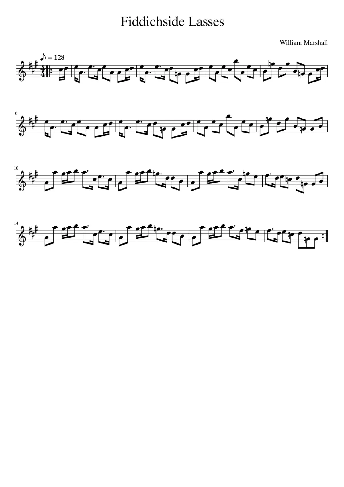 Fiddichside Lasses - Page 1