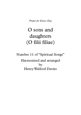 O sons and daughters