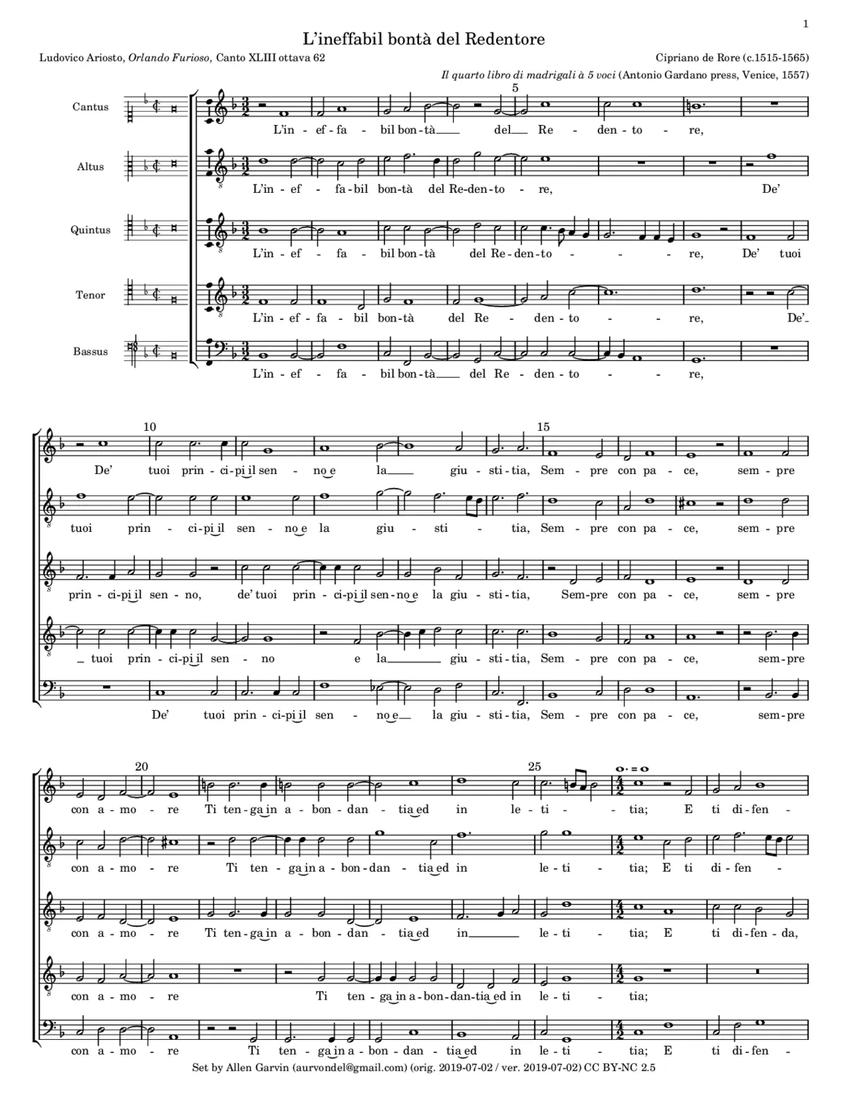 L'ineffabil bontà del Redentore - Page 1