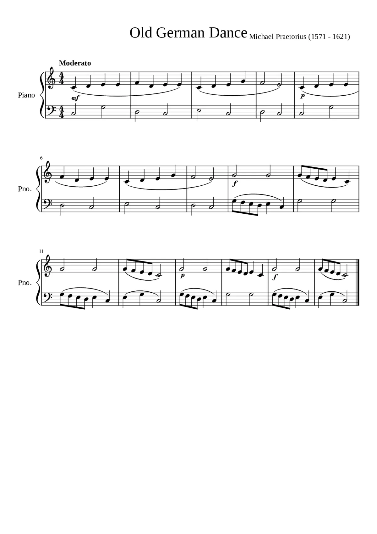 Old German Dance - Page 1