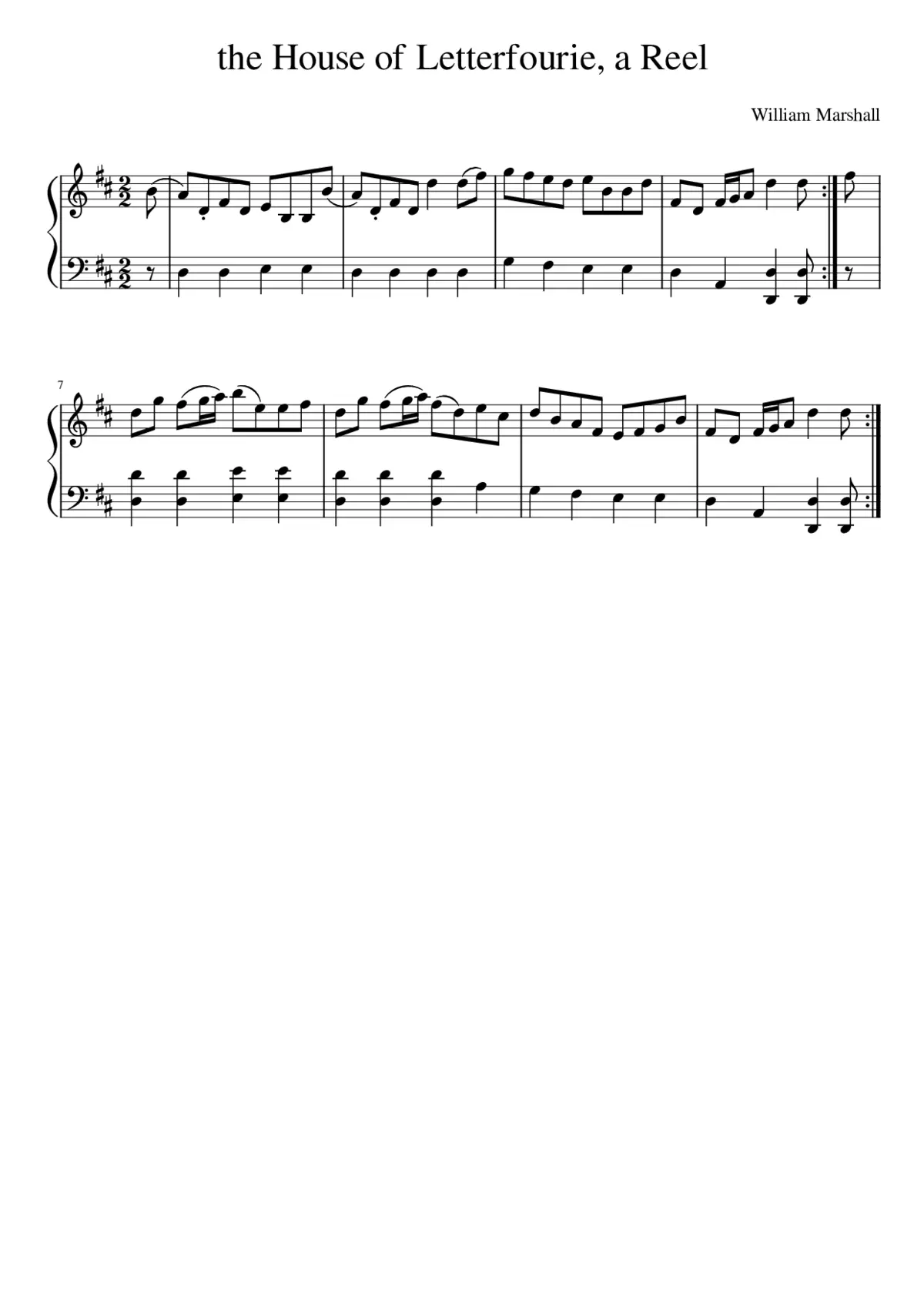 the House of Letterfourie a Reel - Page 1