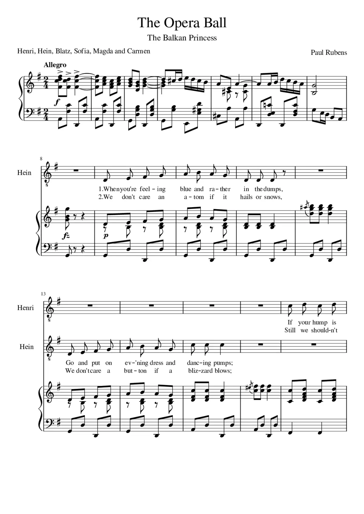 The Balkan princess - Page 1