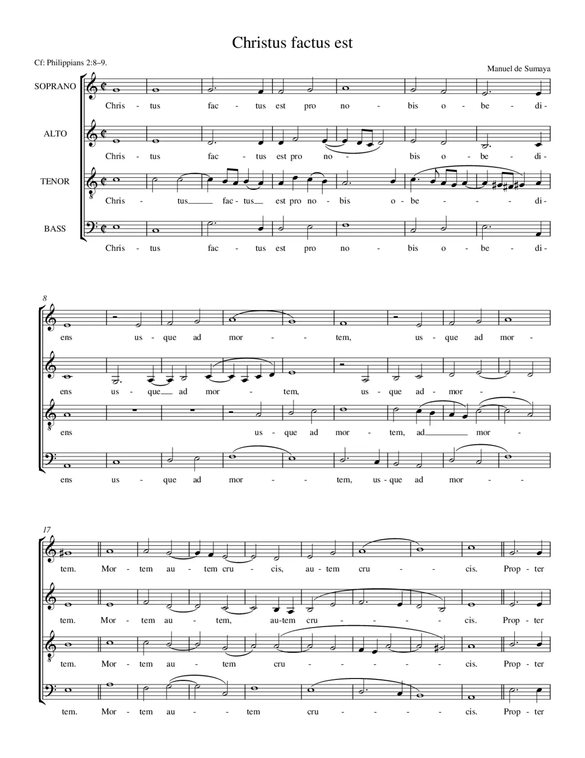 Christus factus est - Page 1