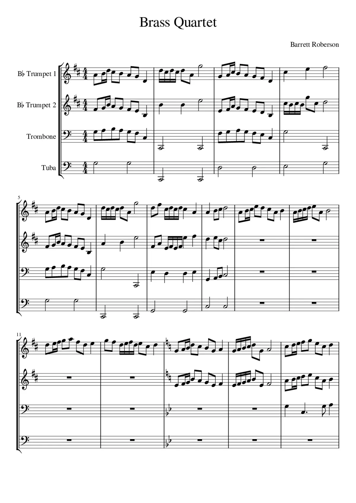 Brass Quartet - Page 1