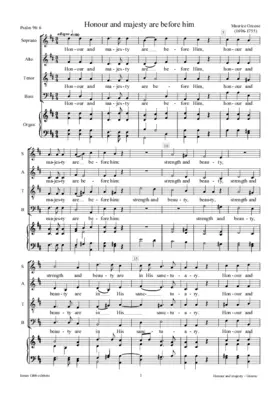 Honour and majesty are before him