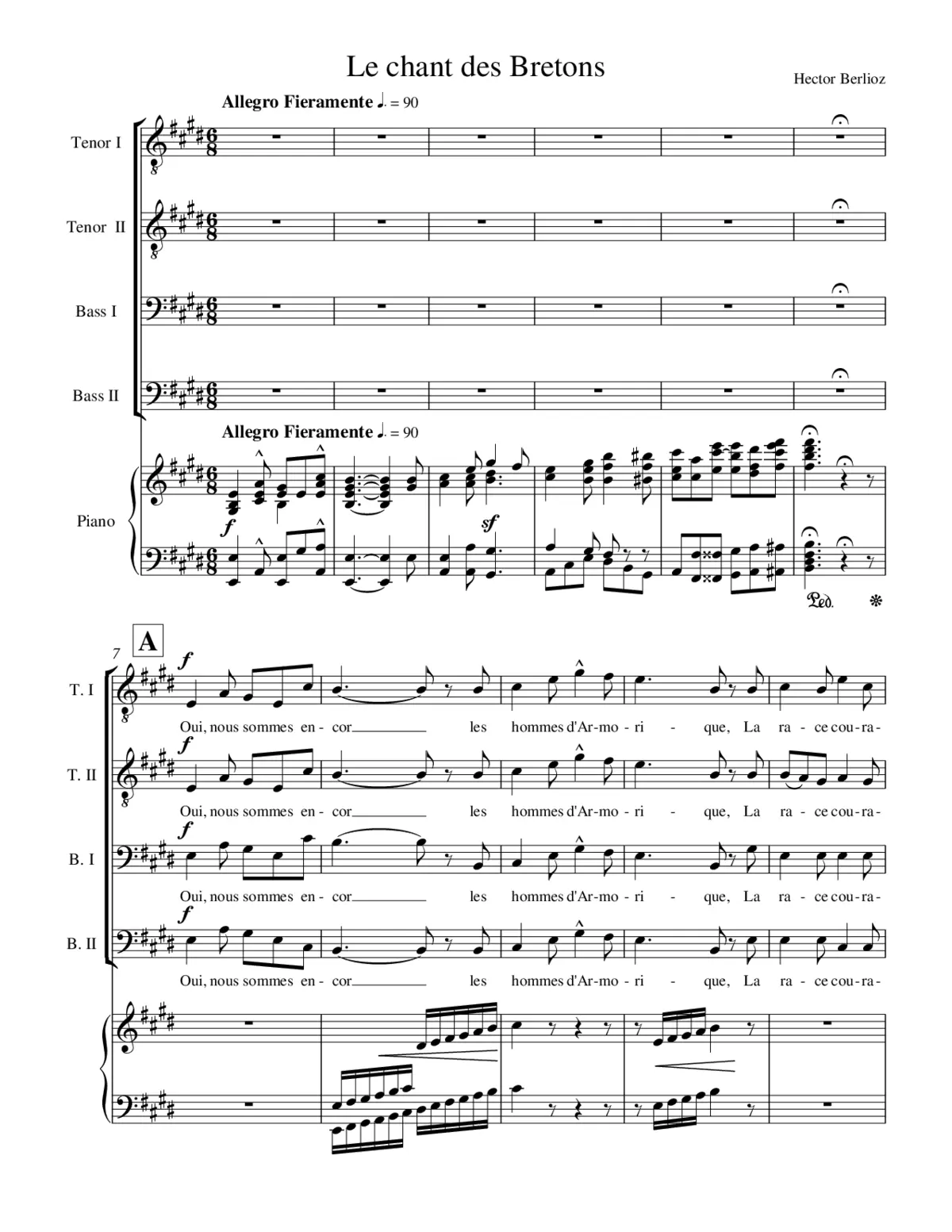 Le chant des Bretons - Page 1