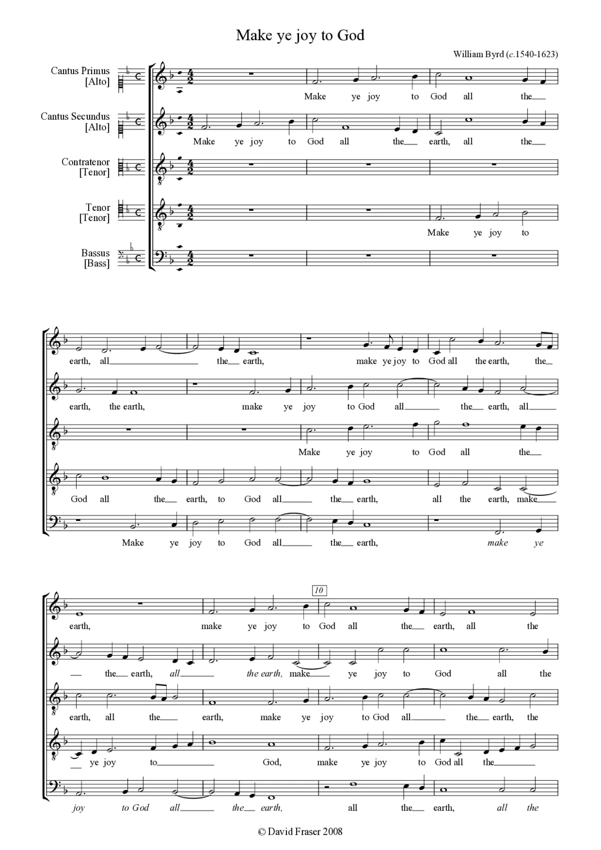 Make ye joy to God - Page 1