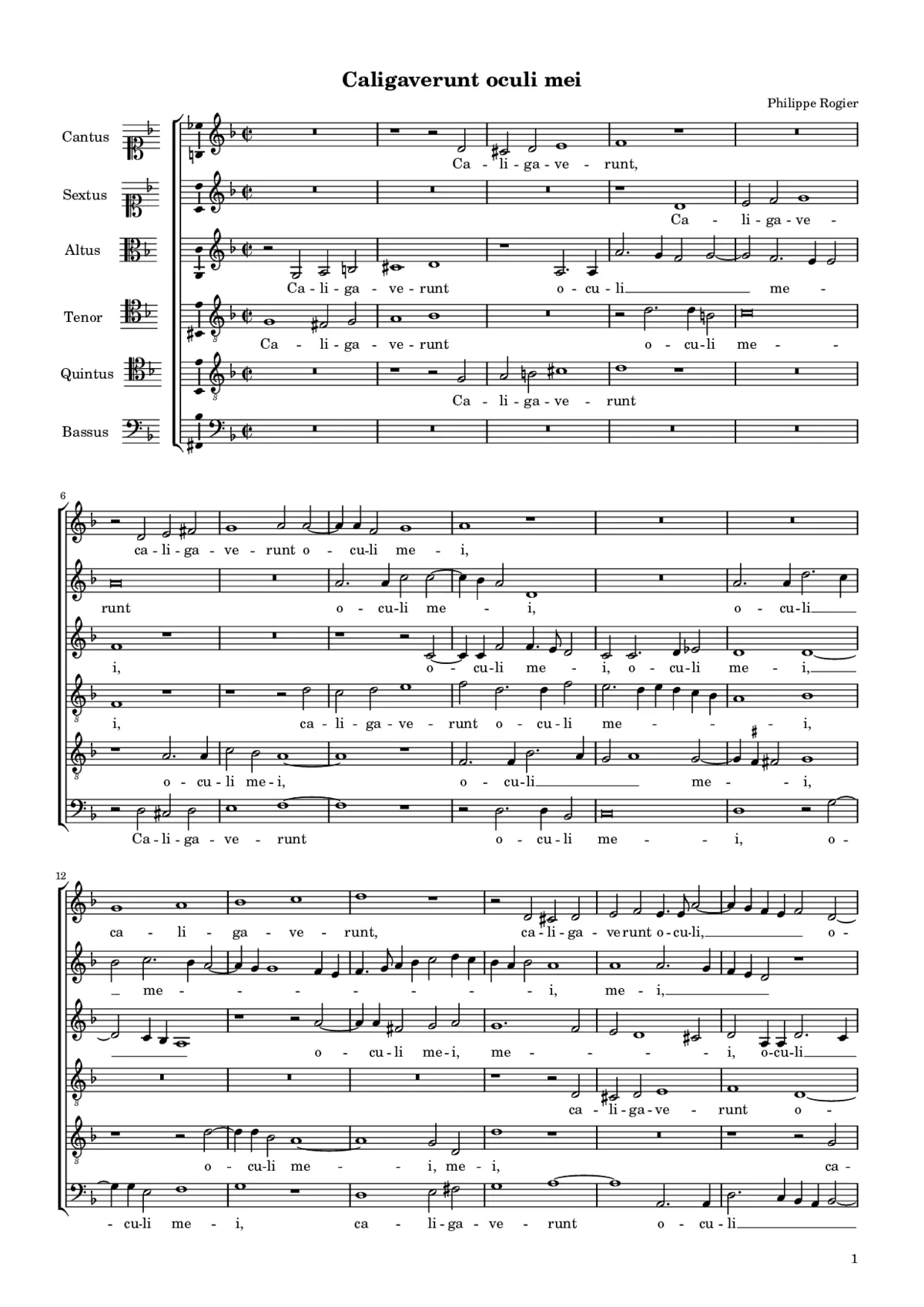 Caligaverunt oculi mei - Page 1