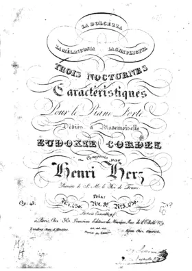 3 Nocturnes caractéristiques