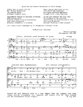 Gloria, laus et honor