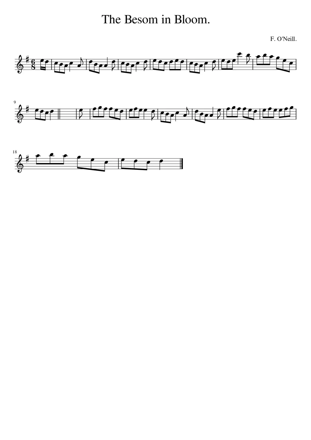 The Besom In Bloom - Page 1