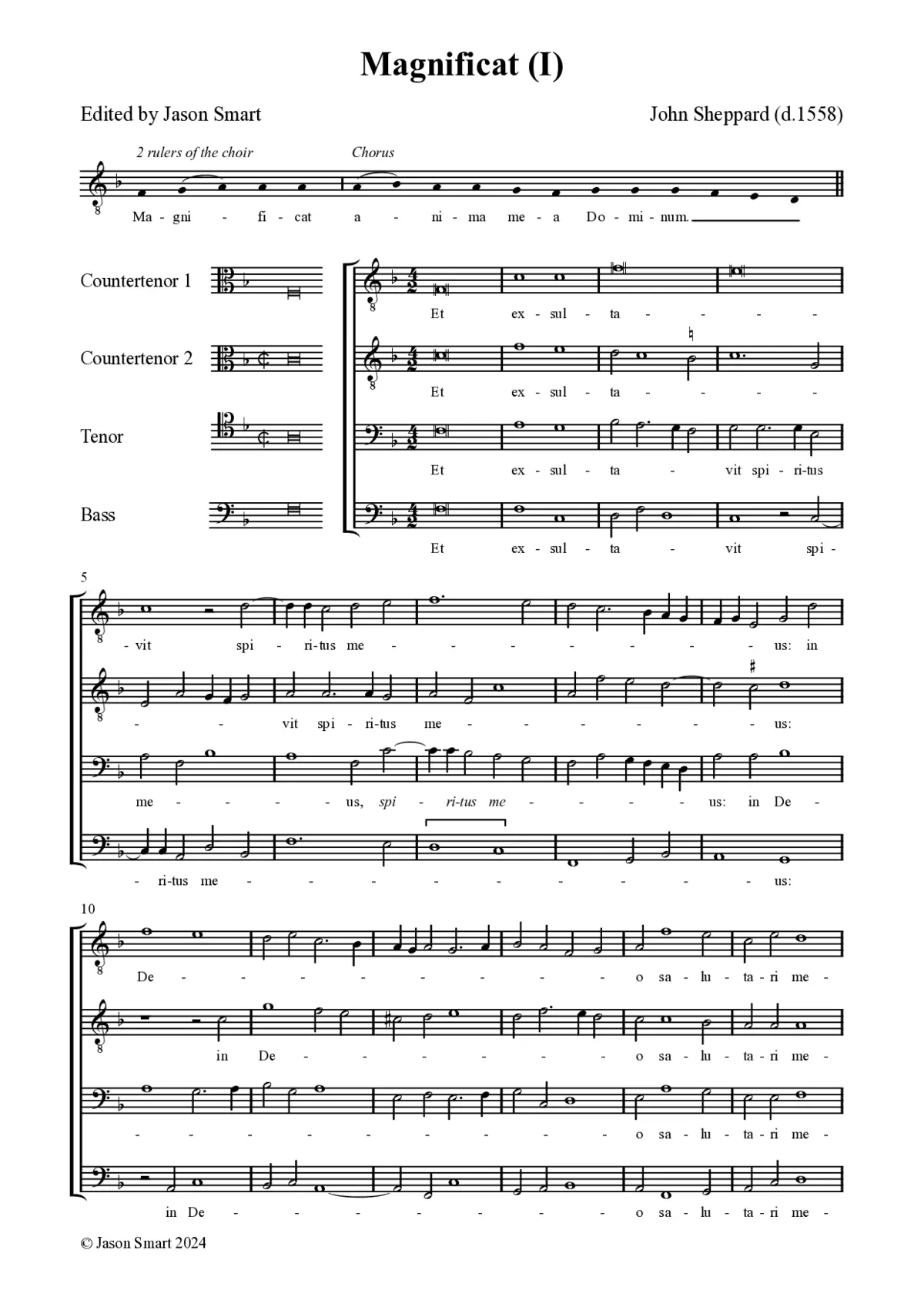 Magnificat - Page 1