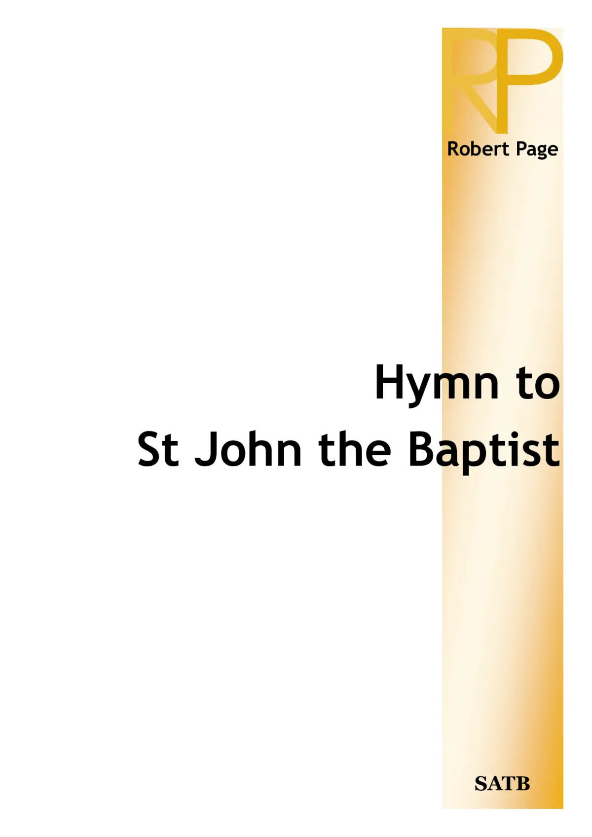 Hymn to St John the Baptist - Page 1