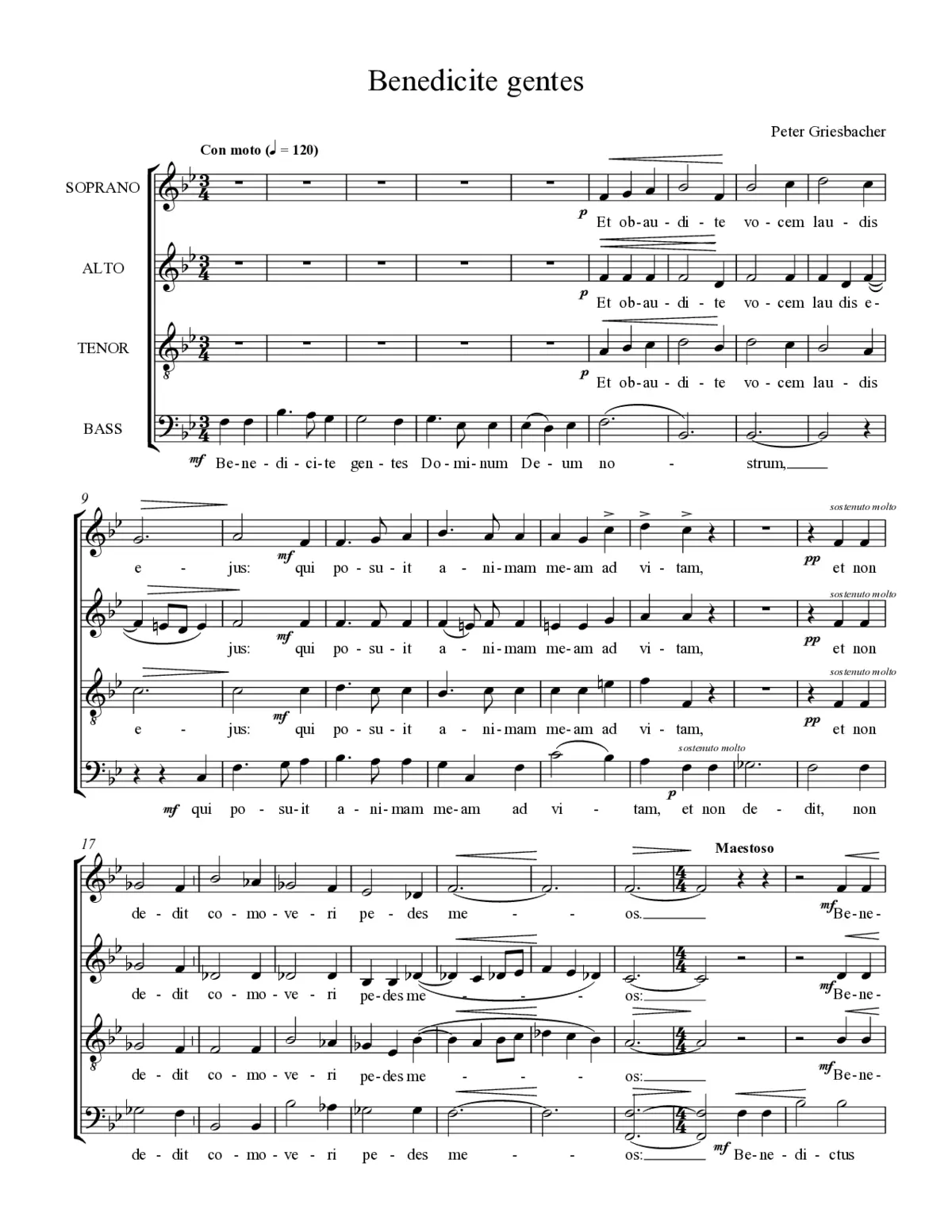 Benedicite gentes - Page 1