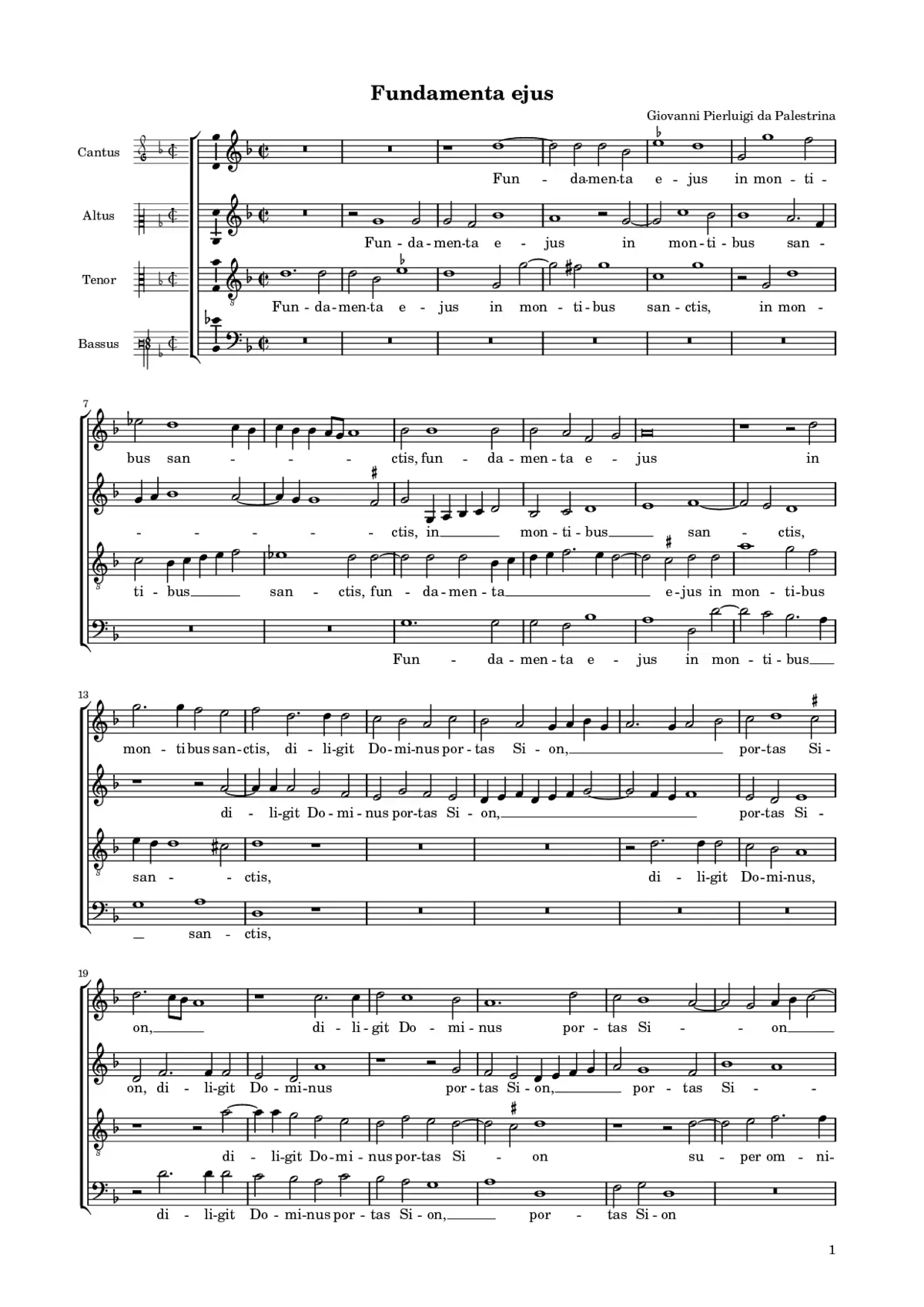 Fundamenta ejus - Page 1
