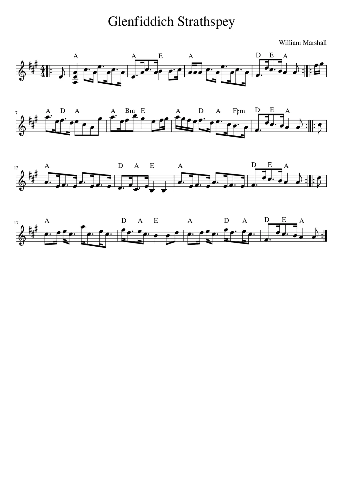 Glenfiddich Strathspey - Page 1