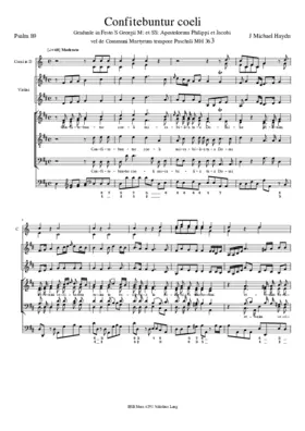 Confitebuntur coeli, MH 363