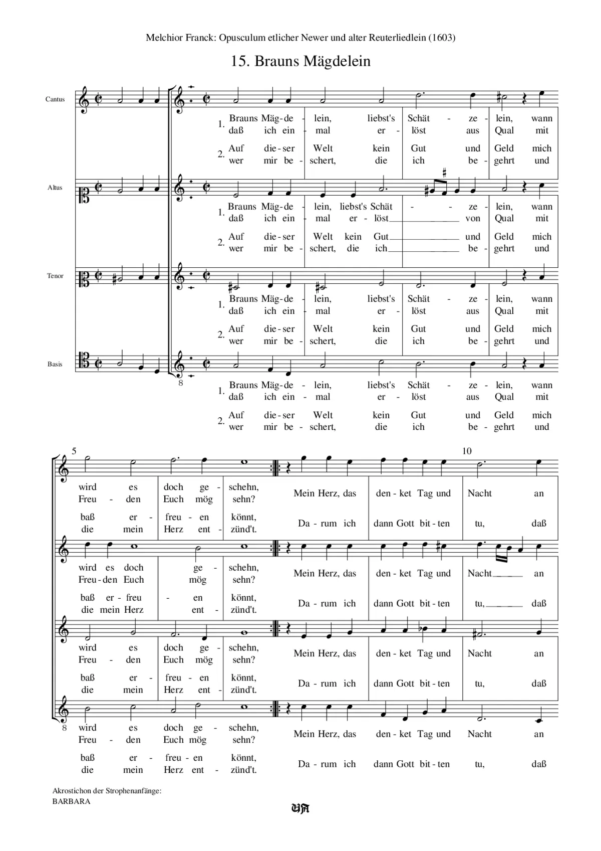 Brauns Mägdelein - Page 1
