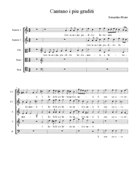 Cantano i piu graditi