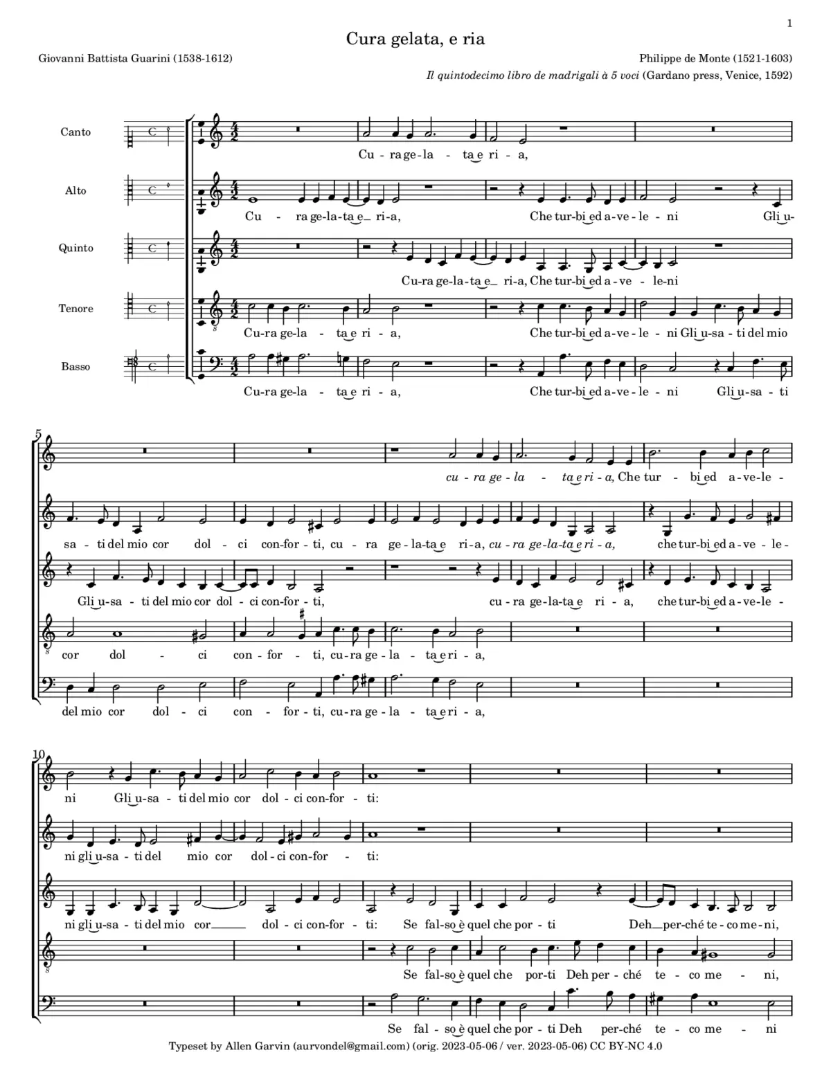 Cura gelata, e ria - Page 1