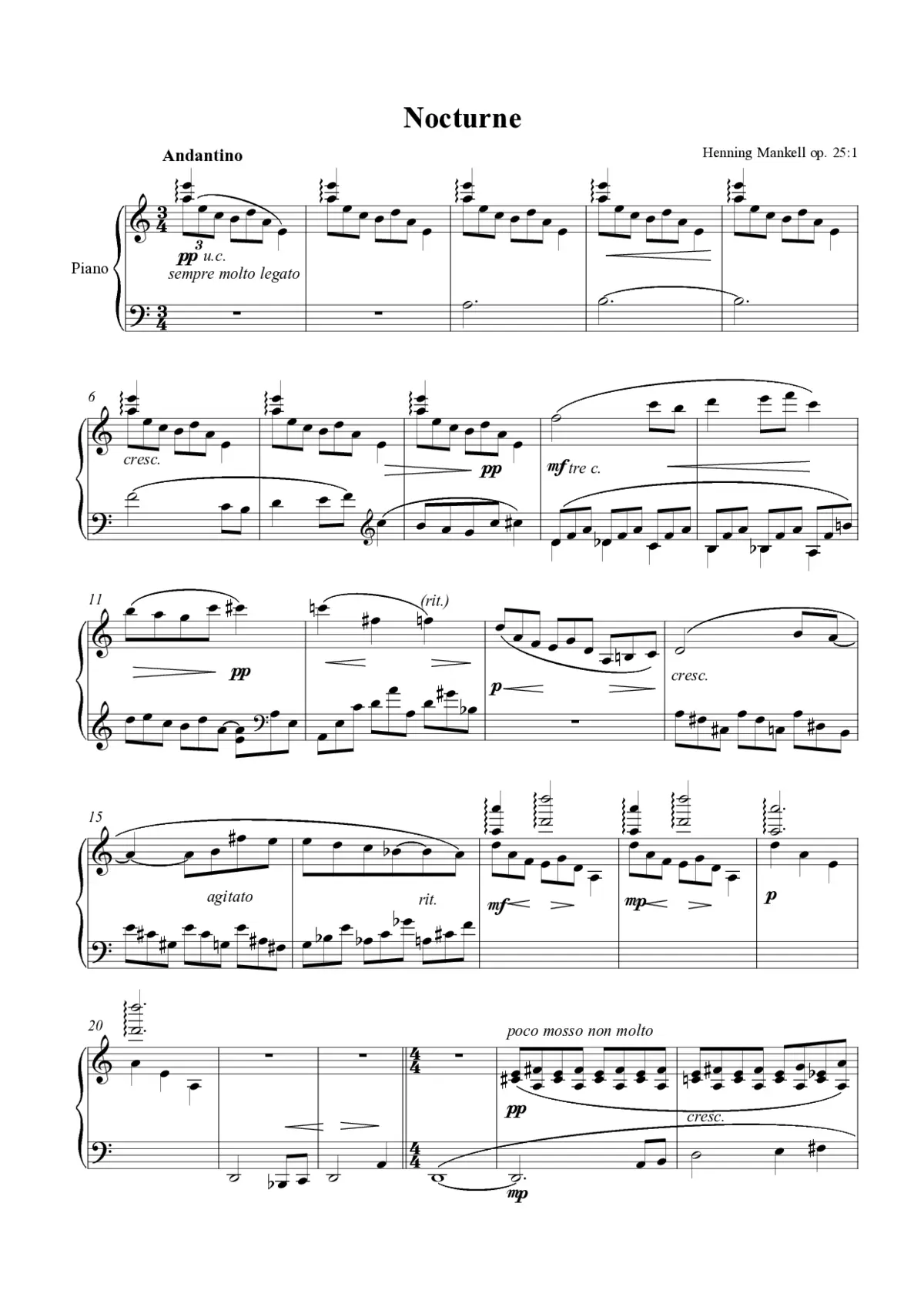 2 Nocturnes - Page 1