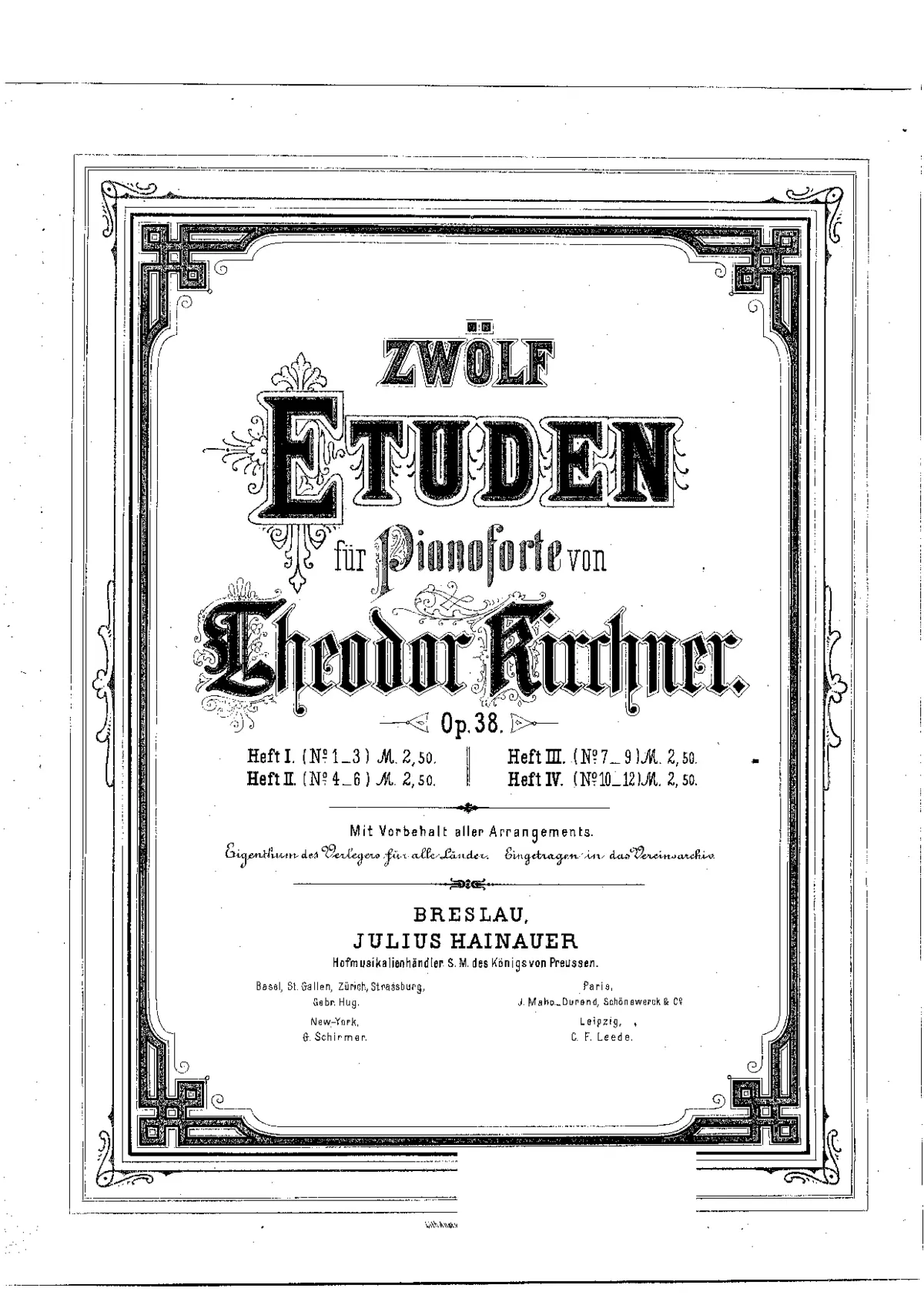 12 Etudes - Page 1