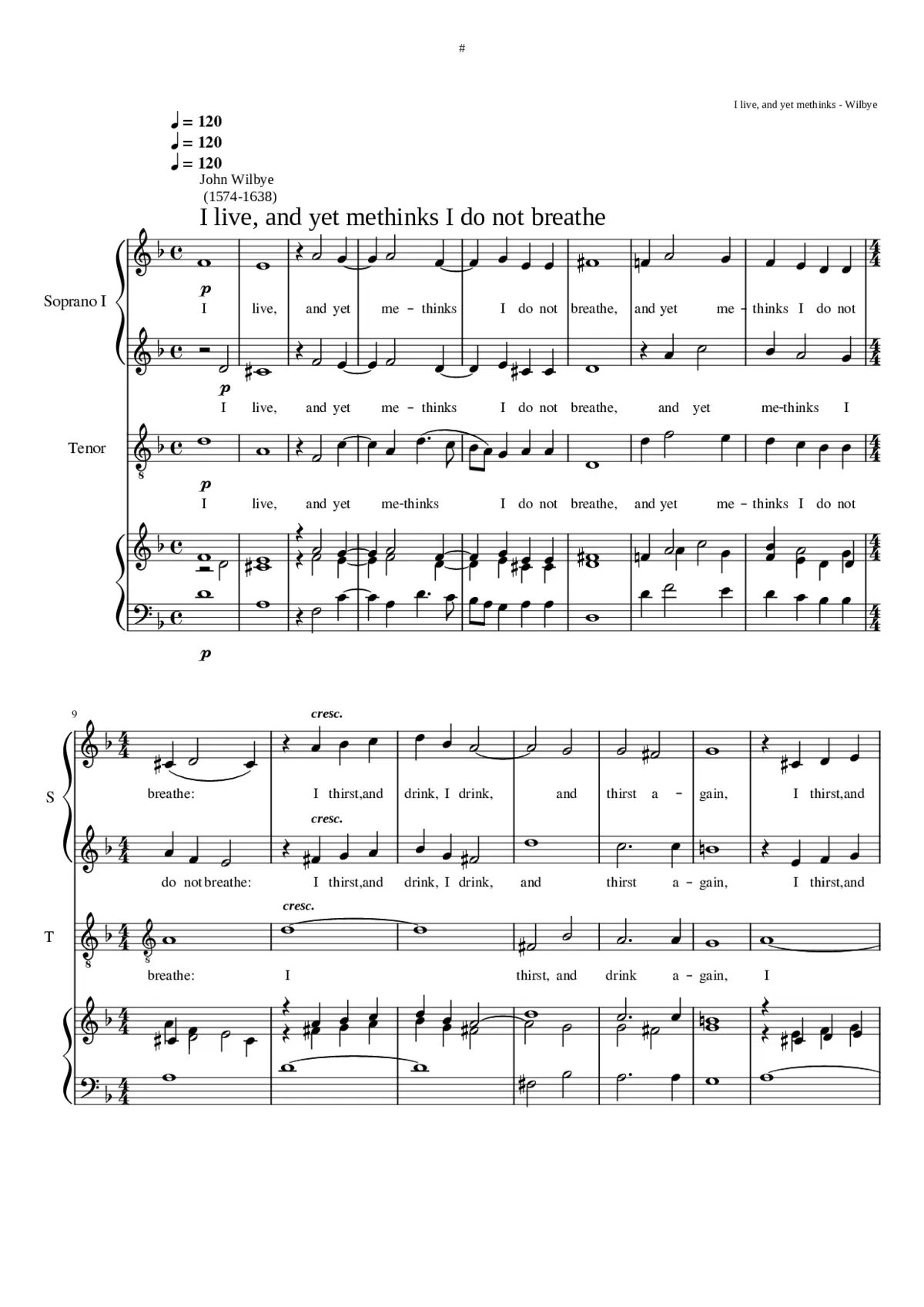 I live and yet methinks I do not breathe - Page 1