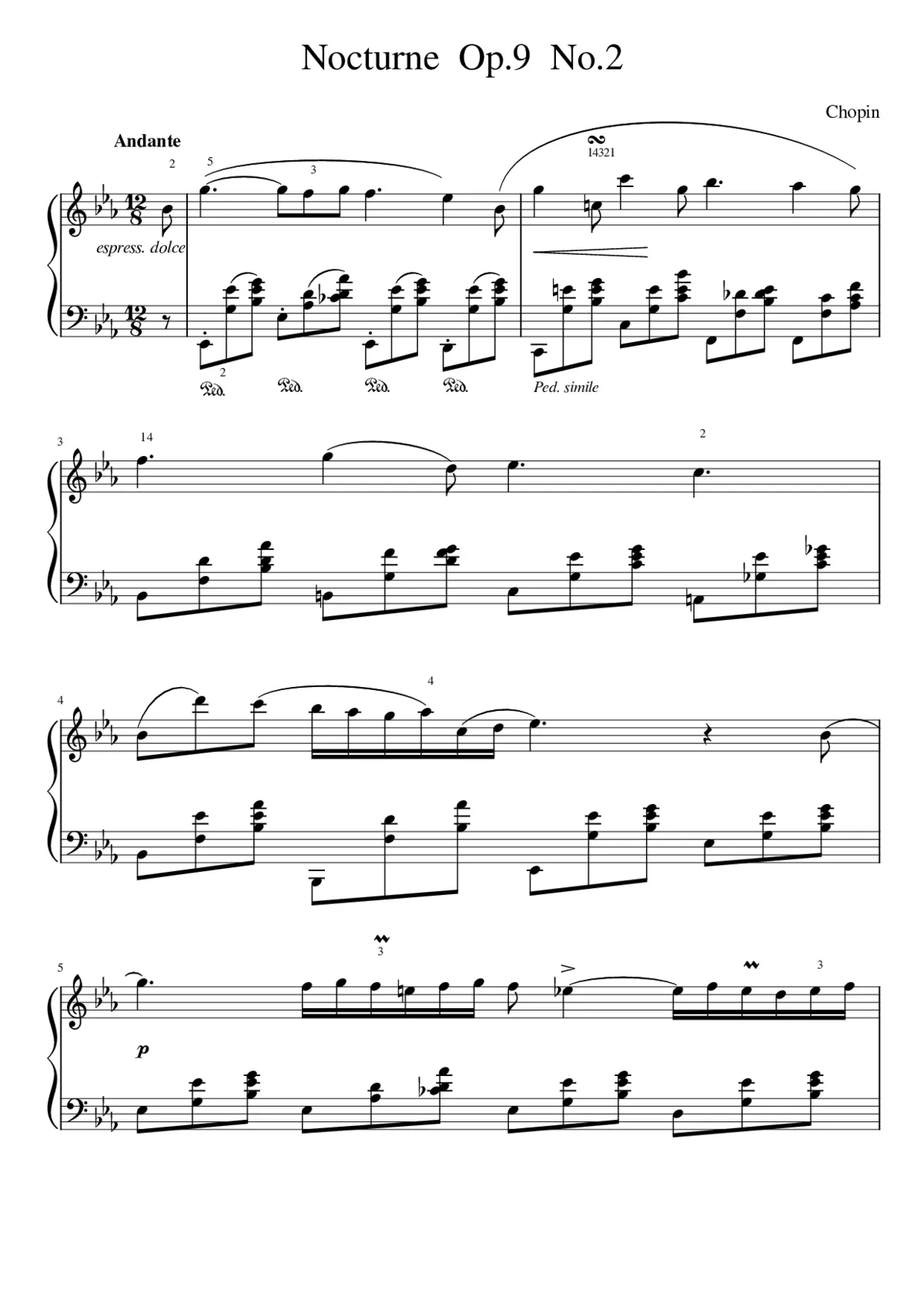 Nocturnes Op.9 - Page 1