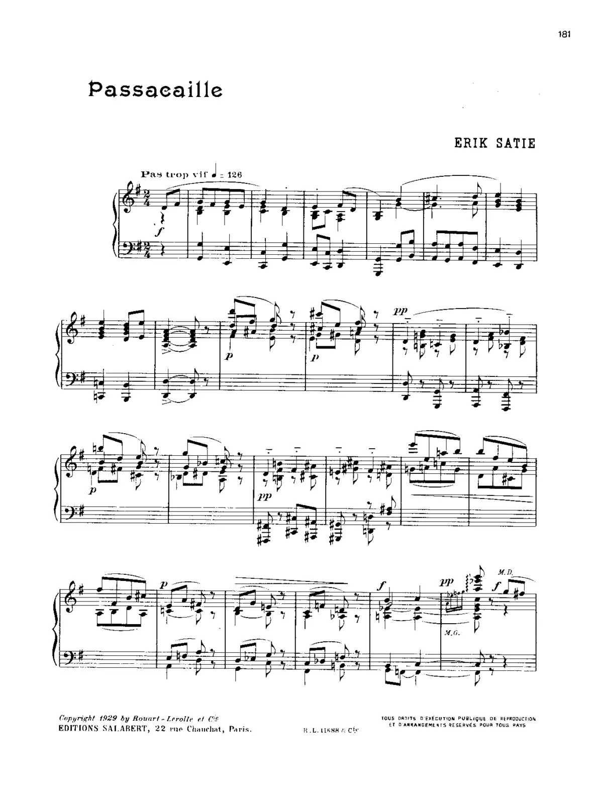 Passacaille - Page 1