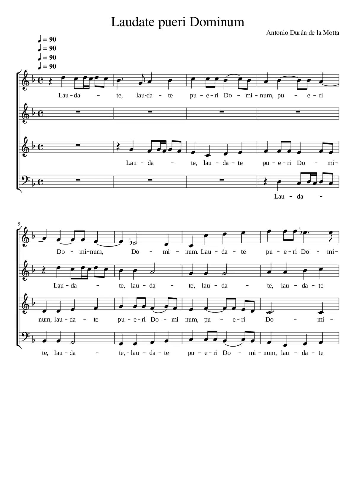 Laudate pueri Dominum - Page 1