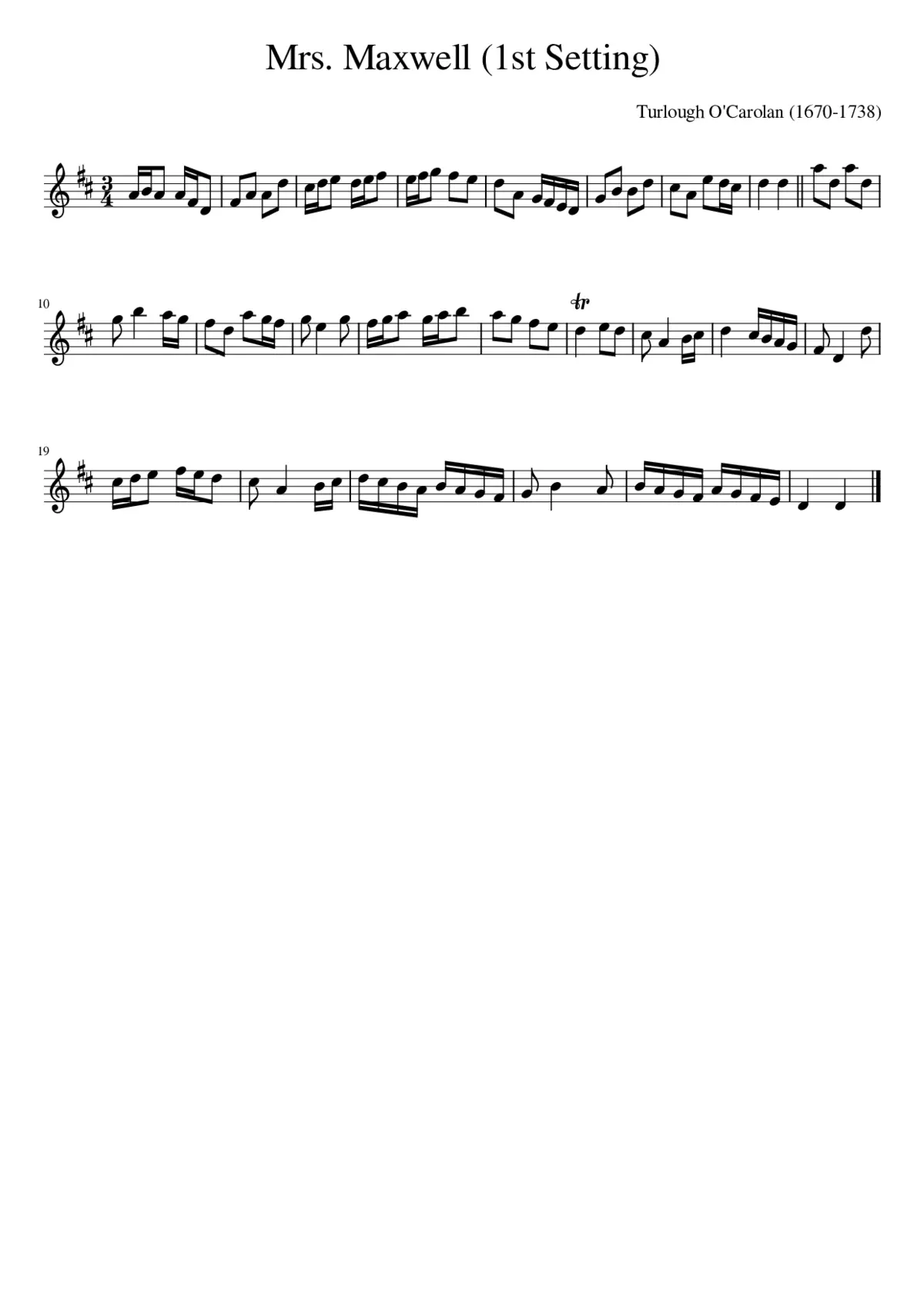 Mrs. Maxwell (1st Setting) - Page 1