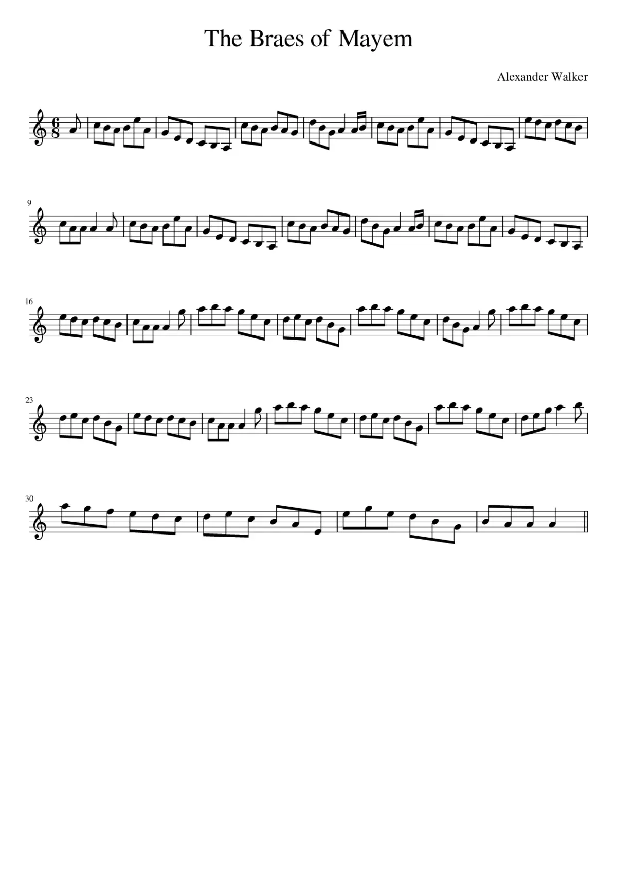 The Braes of Mayem - Page 1