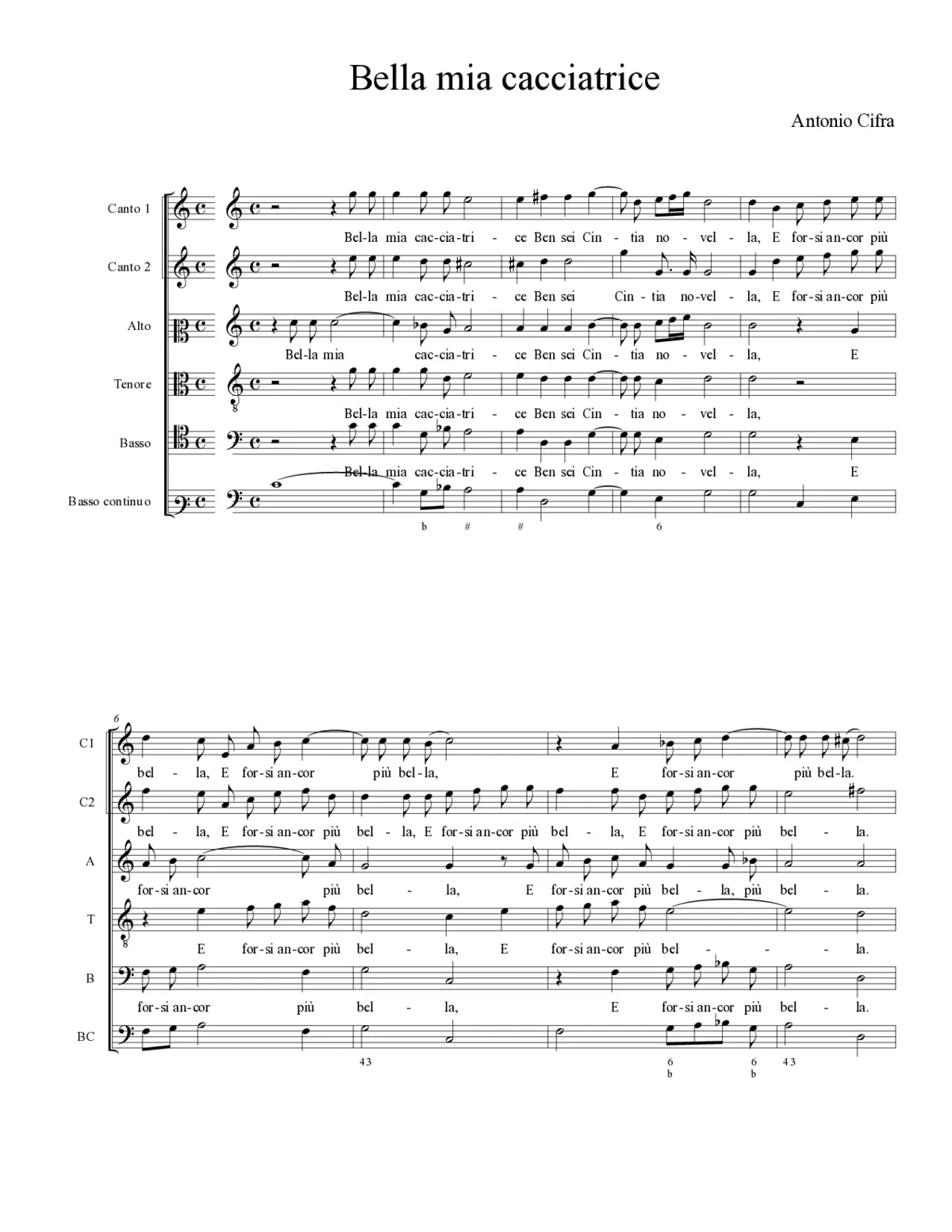 Bella mia cacciatrice - Page 1
