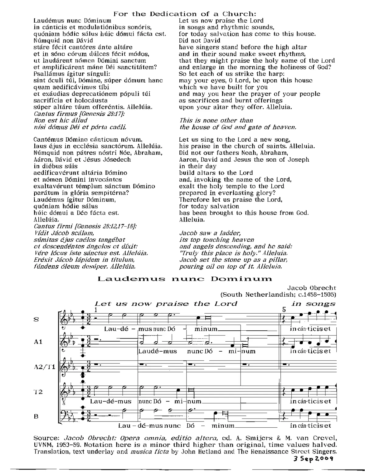 Laudemus nunc Dominum - Page 1