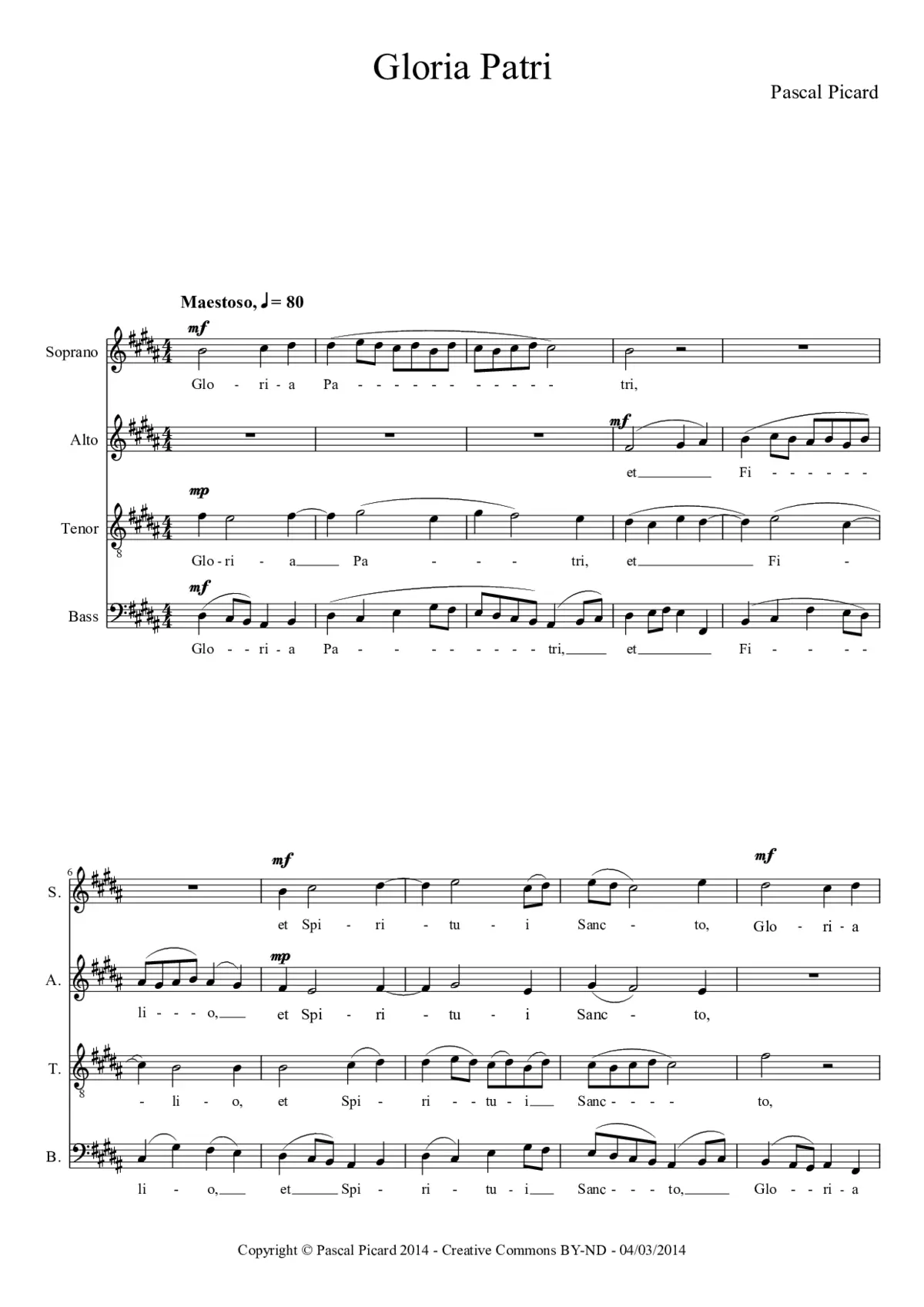 Gloria Patri - Page 1