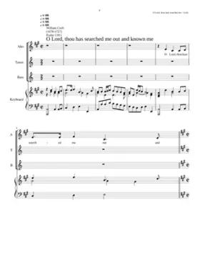 O Lord thou hast searched me out