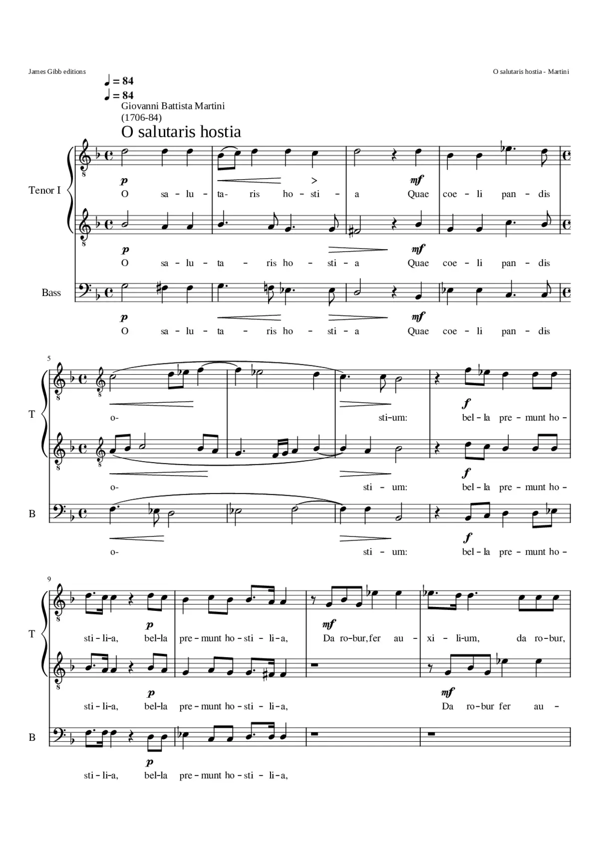 O salutaris hostia - Page 1