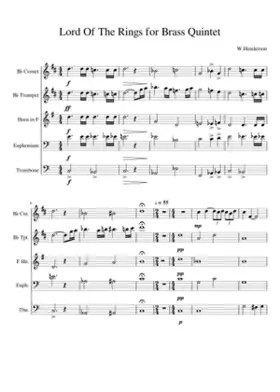 Lord Of The Rings for Brass Quintet