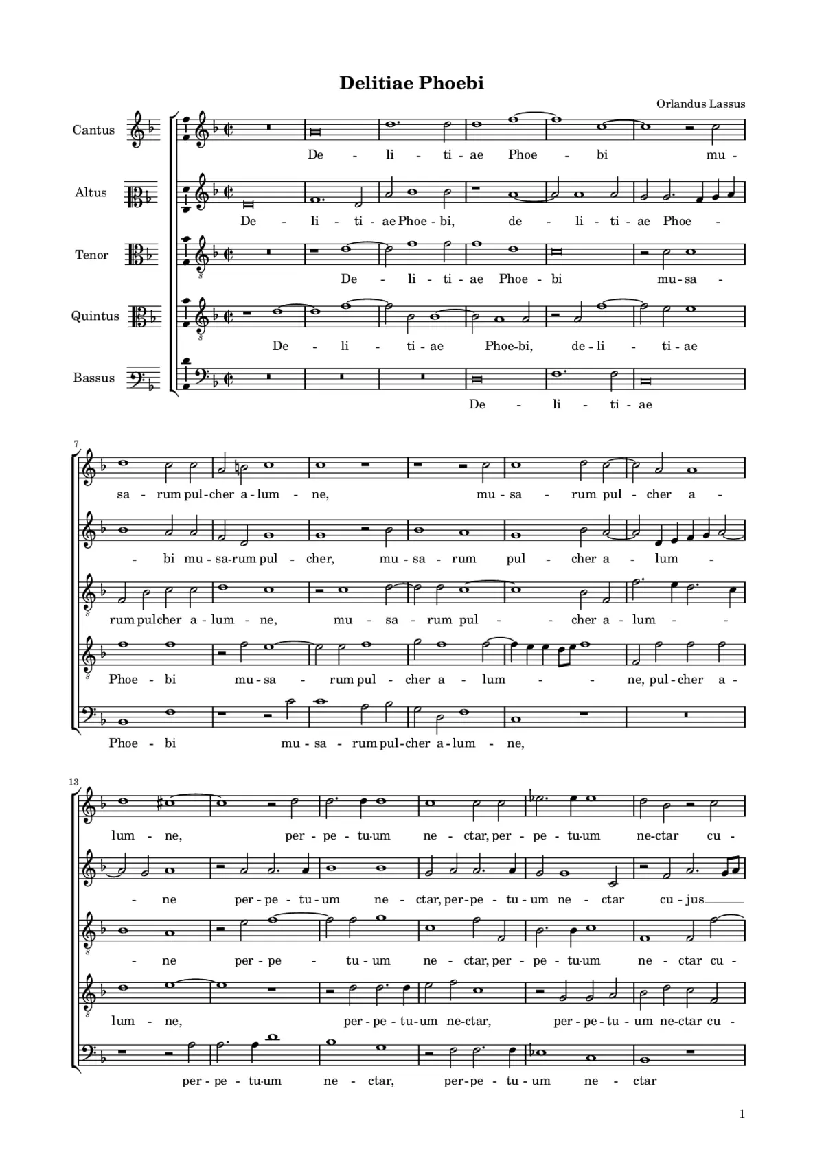 Deliciae Phoebi - Page 1