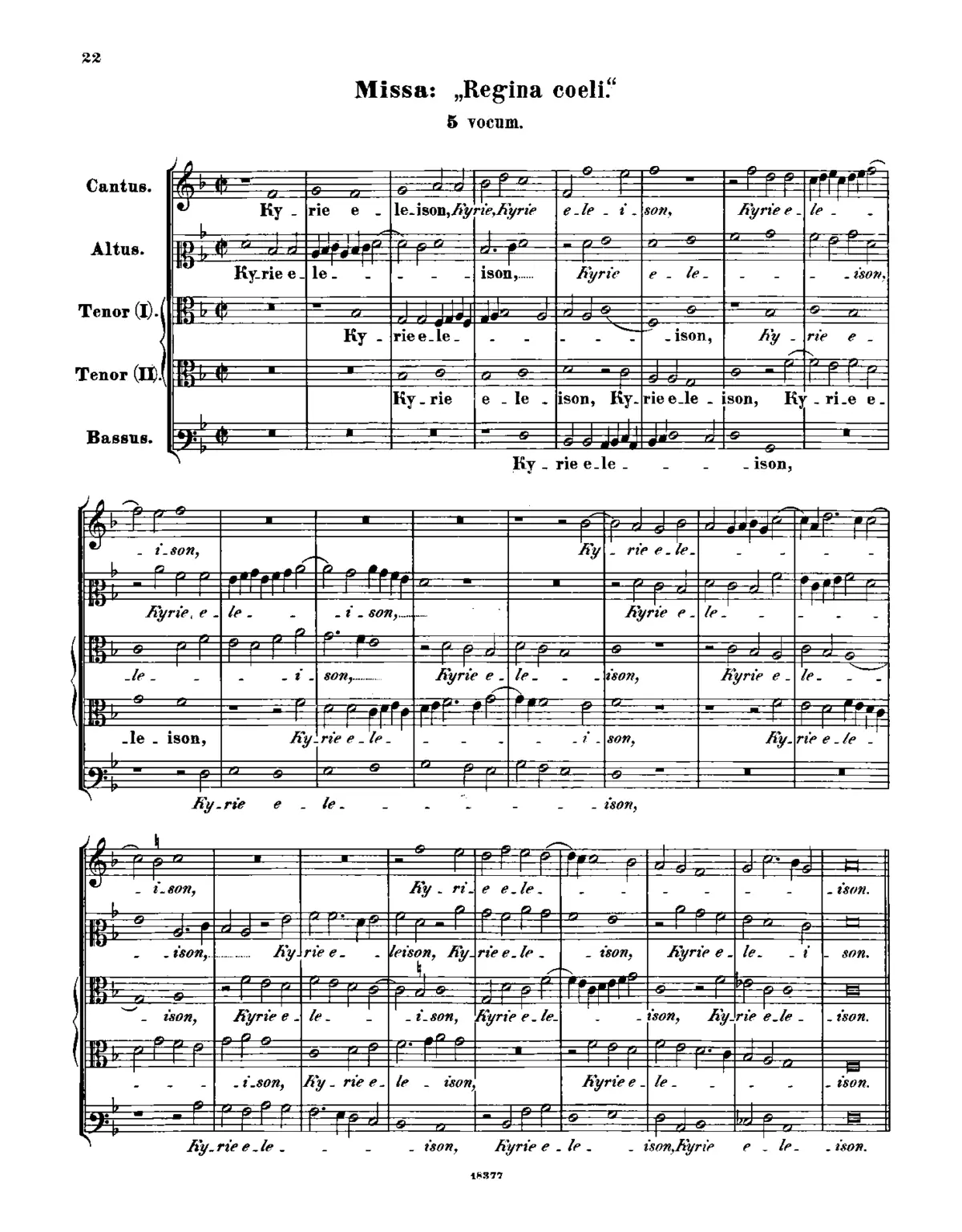 Missa Regina coeli - Page 1
