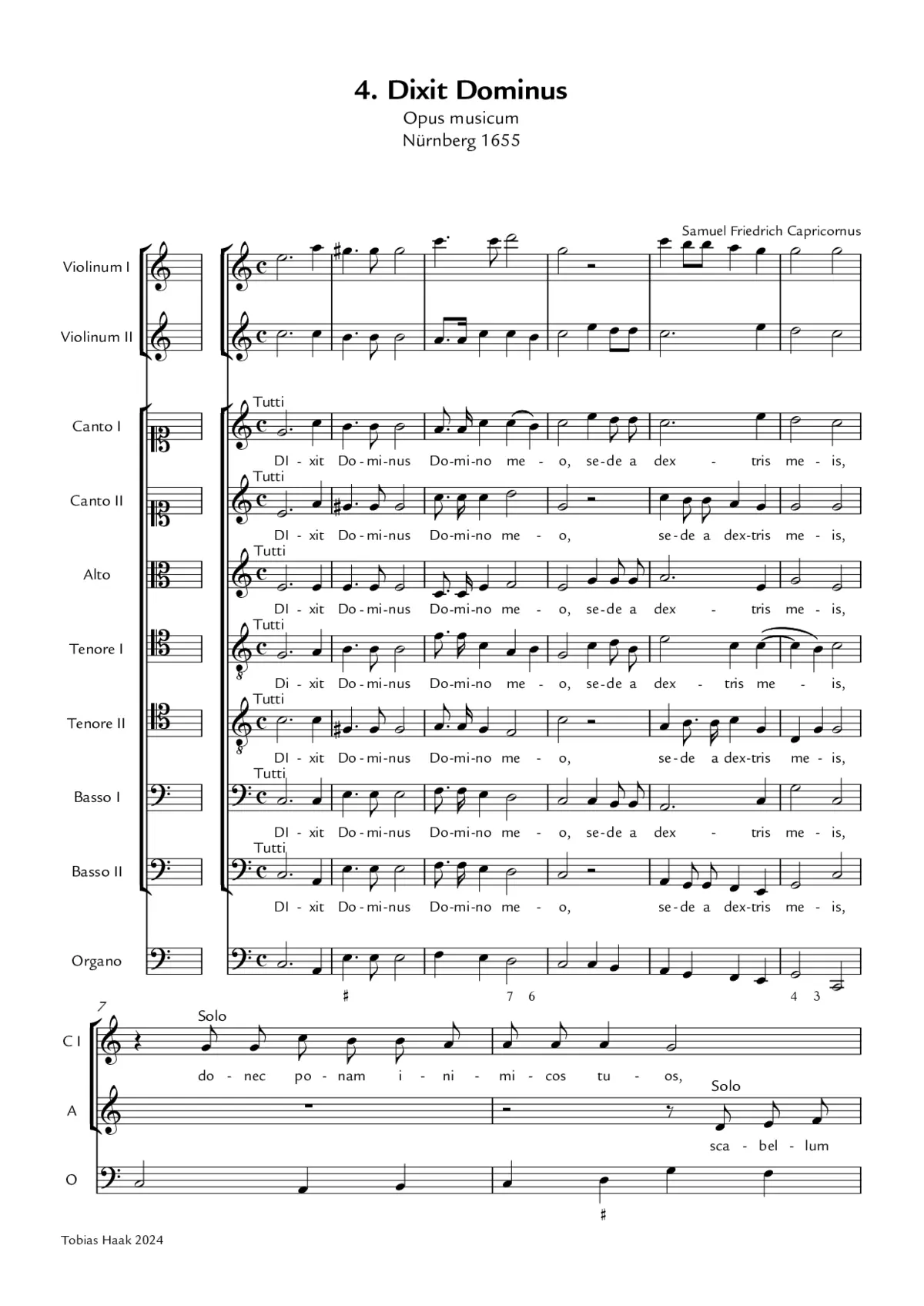 Dixit Dominus - Page 1