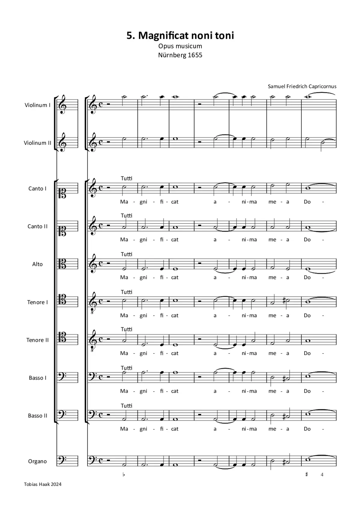 Magnificat noni toni - Page 1
