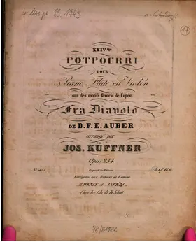 Potpourri for Flute or Violin and Piano No.24