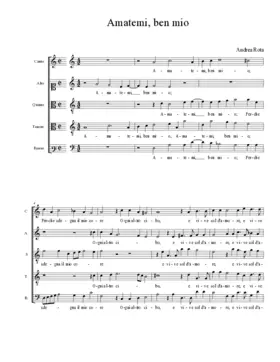 Amatemi, ben mio