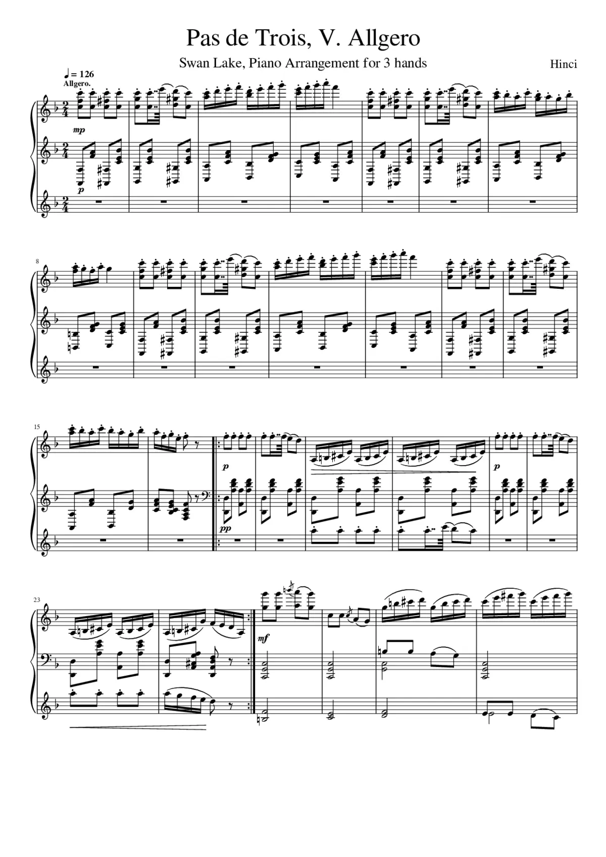 Swan Lake (ballet) Op.20 - Page 1