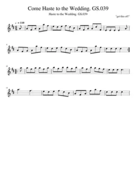 Haste to the Wedding